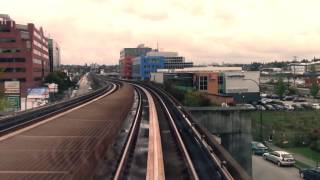 POV Ride on Vancouver, Canada Skytrain — Rainy Fall Day Vibes