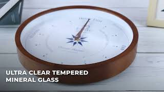 TABIC - Planteco Ocean master tide clock Dark stained Beech frame