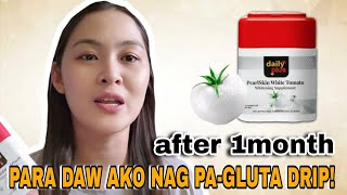 AFTER 1MONTH REVIEW DAILY PLUS PEARLSKIN WHITE TOMATO WHITENING SUPPLEMENT screenshot 1