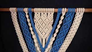 Macramé wall hanging 4mm pure cotton #macramé #macrametutorial #wallhanging #diy #tutorial #crochet