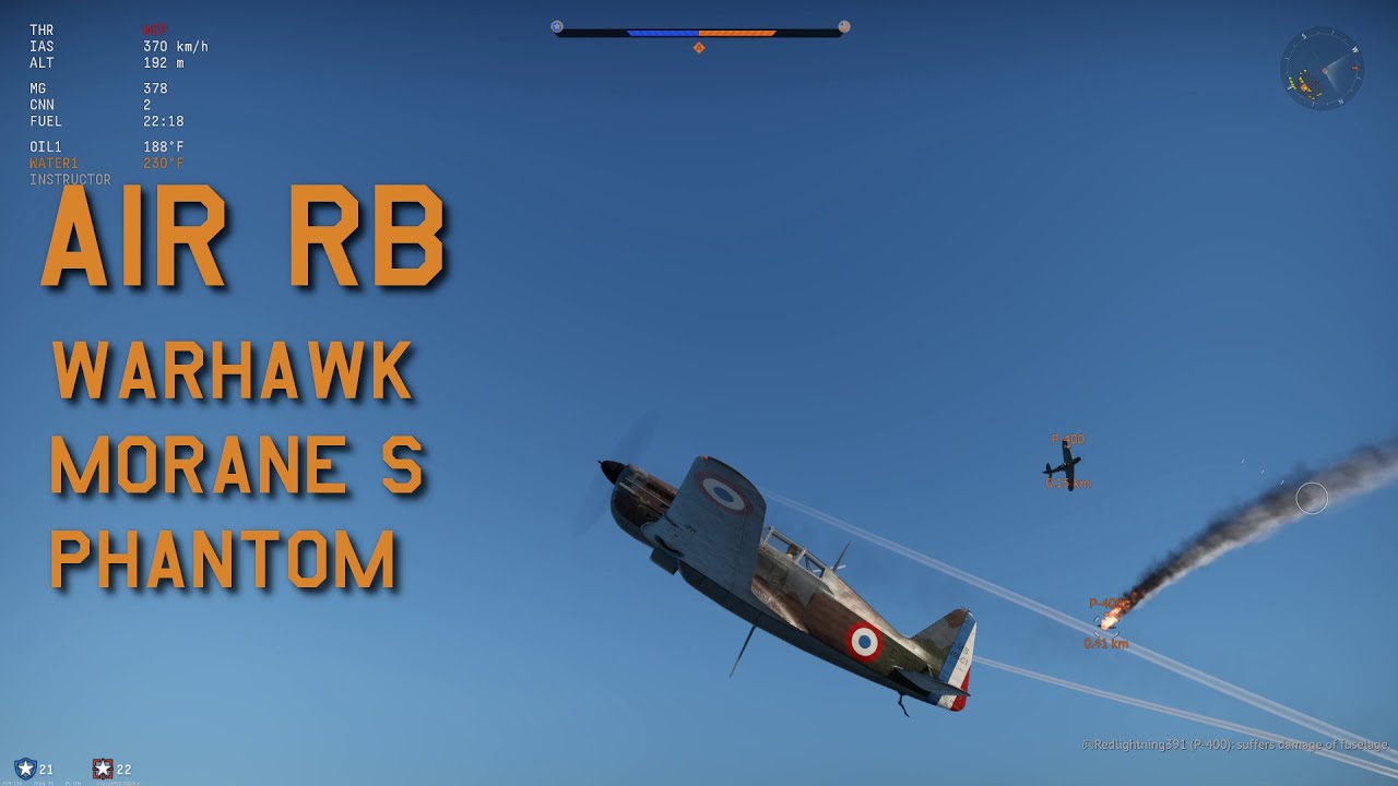 War Thunder P40E1 Warhawk, MoraneSaulnier M.S.406C1, F4C Phantom