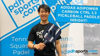 Adidas Adipower Carbon Control 3.3 pickleball paddle review by pdhsports.com