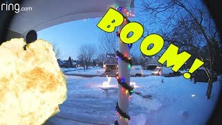Amazon package explodes on my porch!! Amazon Flex delivery service fails.
