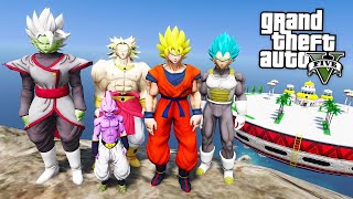 GTA 5 Mods - DRAGON BALL Z MOD w/ SUPER SAIYAN GOKU, VEGETA & KID BUU! (GTA 5 Mods