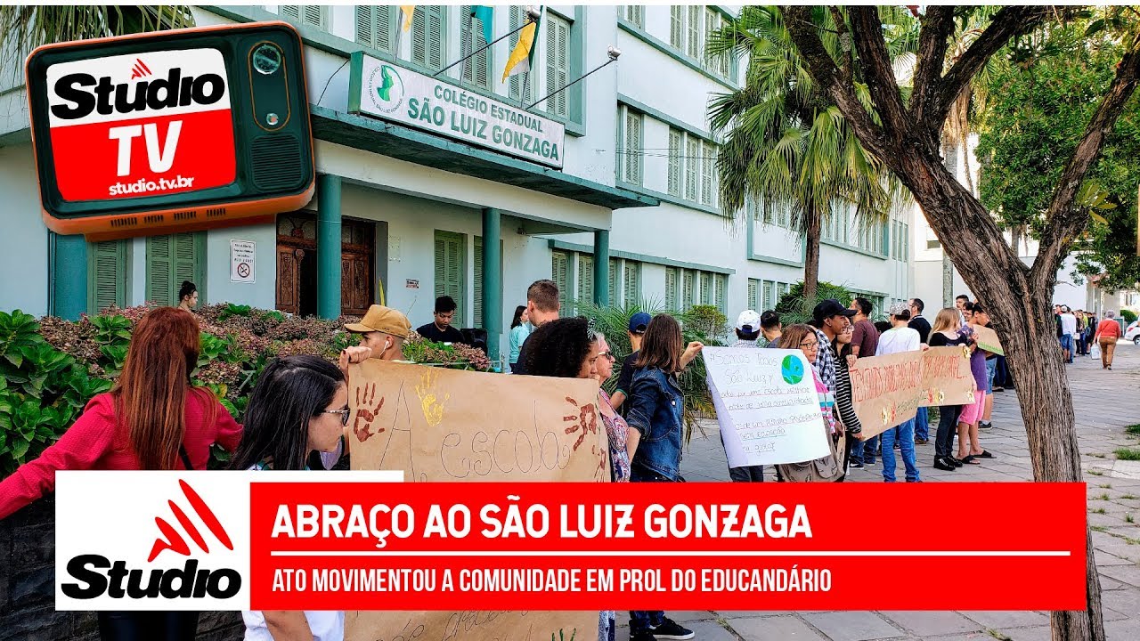 Studio TV Abraço coletivo ao Colégio São Luiz Gonzaga de Veranópolis YouTube Studio TV Abraço coletivo ao Colégio São Luiz Gonzaga de Veranópolis YouTube