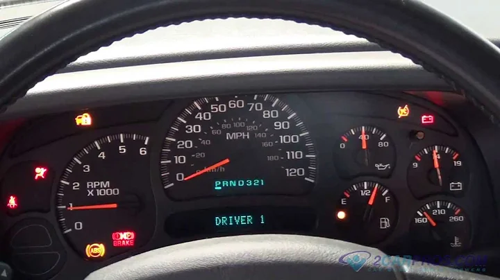 Instrument Cluster Replacement GMC Yukon, XL, Sierra 2000-2006