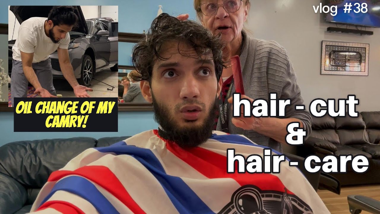 Self Care Weekend Vlog | Haircut + Desi Hair Care Tips + DIY Car Oil Change | Hyderabadi in Canada 🍁