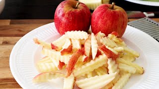 Simple Fresh Apple Chips  | Fruit Carving Garnish | Food Decoration screenshot 2