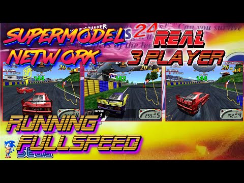 Sega Le Mans 24 REAL 3P Game Using Supermodel Network