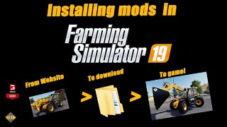 How to install mods in FARMING Simulator 19!| Which mod sites to use & tips for success!