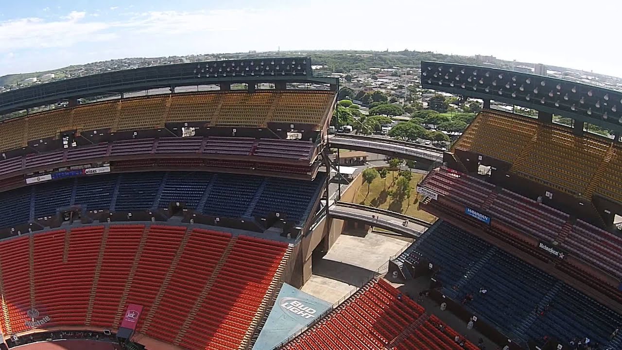 Aloha Stadium in Hawaii on the island of Oahu DJI Phantom Drone YouTube