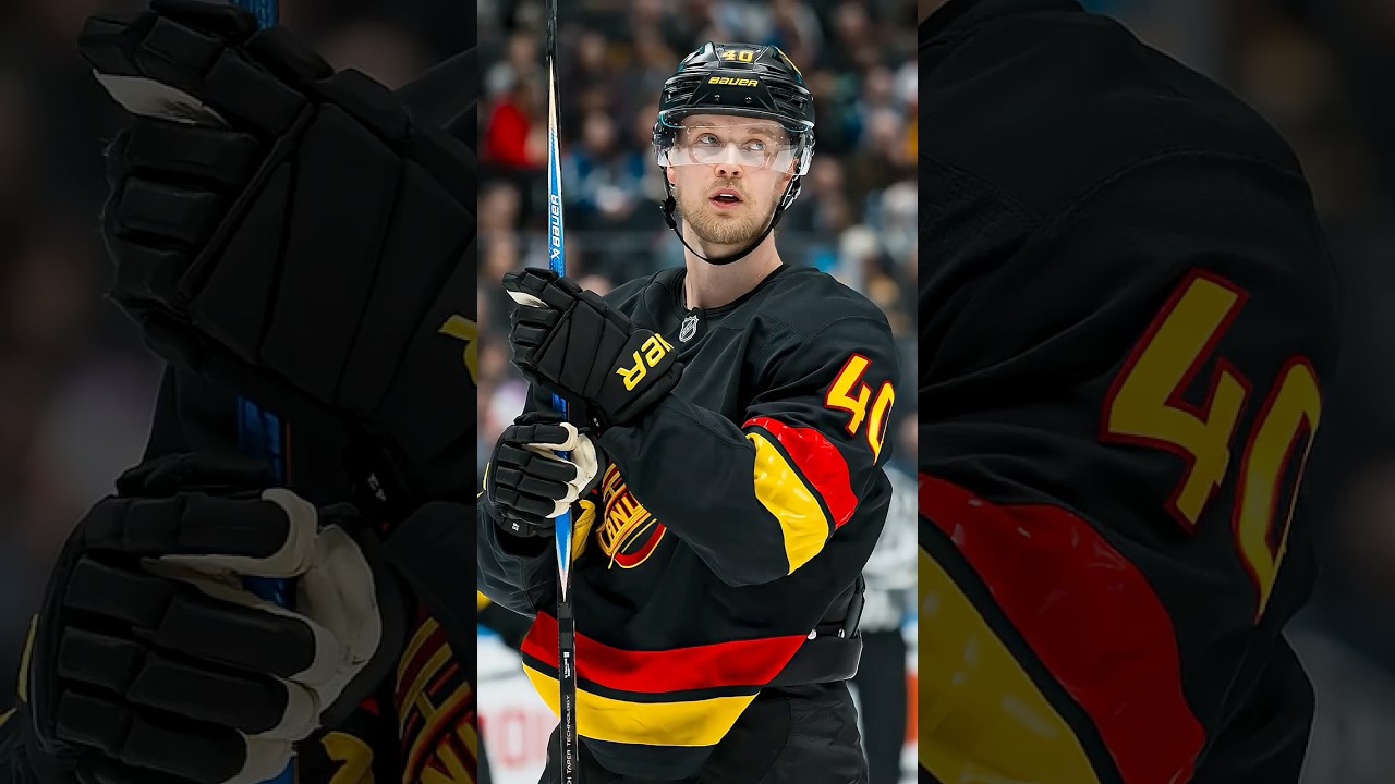 Elias Pettersson could use a strong dose of Sidney Crosby
