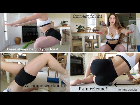 CORRECT FORM AND PAIN RELEASE! | AT HOME WORKOUTS | VEGAN LUNCH (QUICK AND EASY)