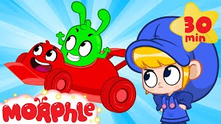 race car chase morphle vs orphle cartoons for kids morphle tv