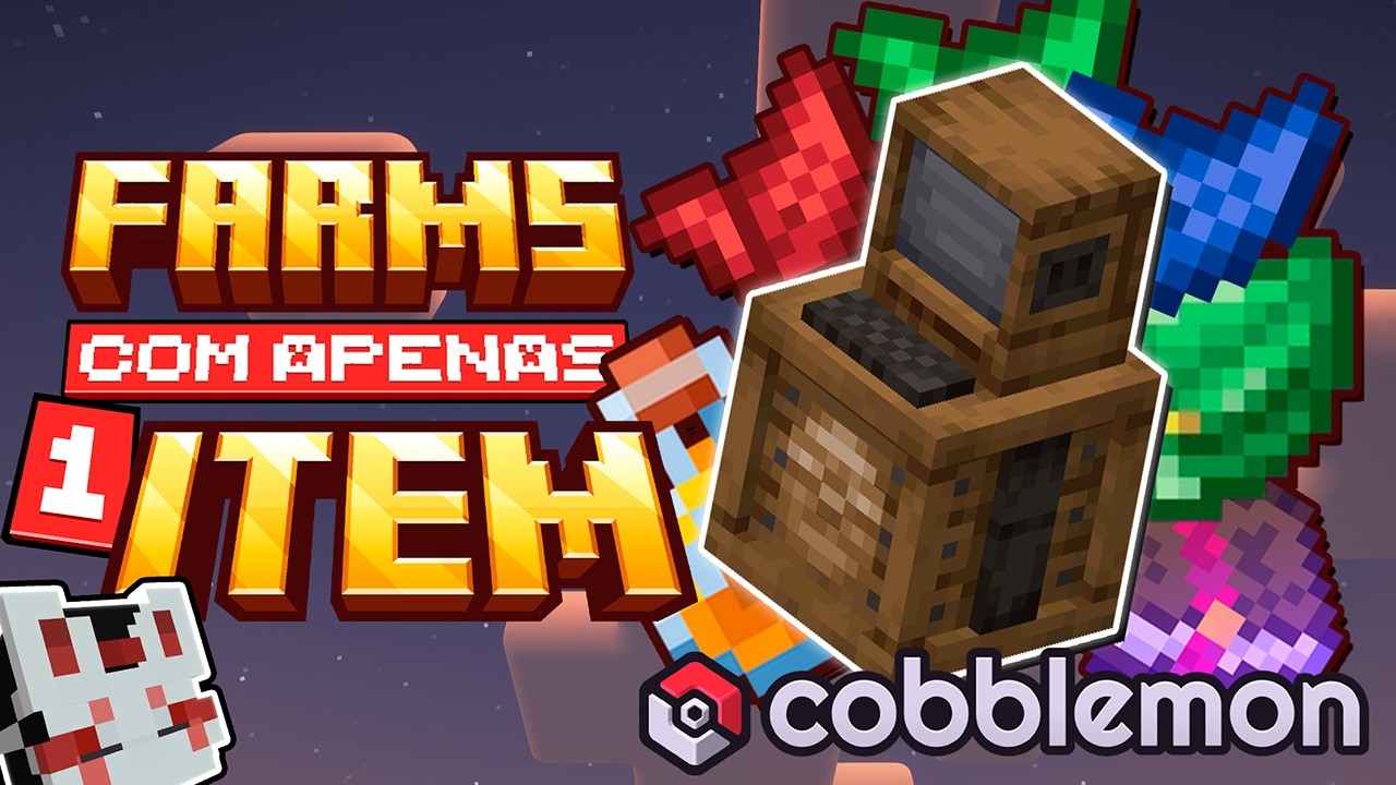 AS MELHORES FARMS para COBBLEMON (pokébolas, encantamentos, mel e mais!) | Cobbleworkers