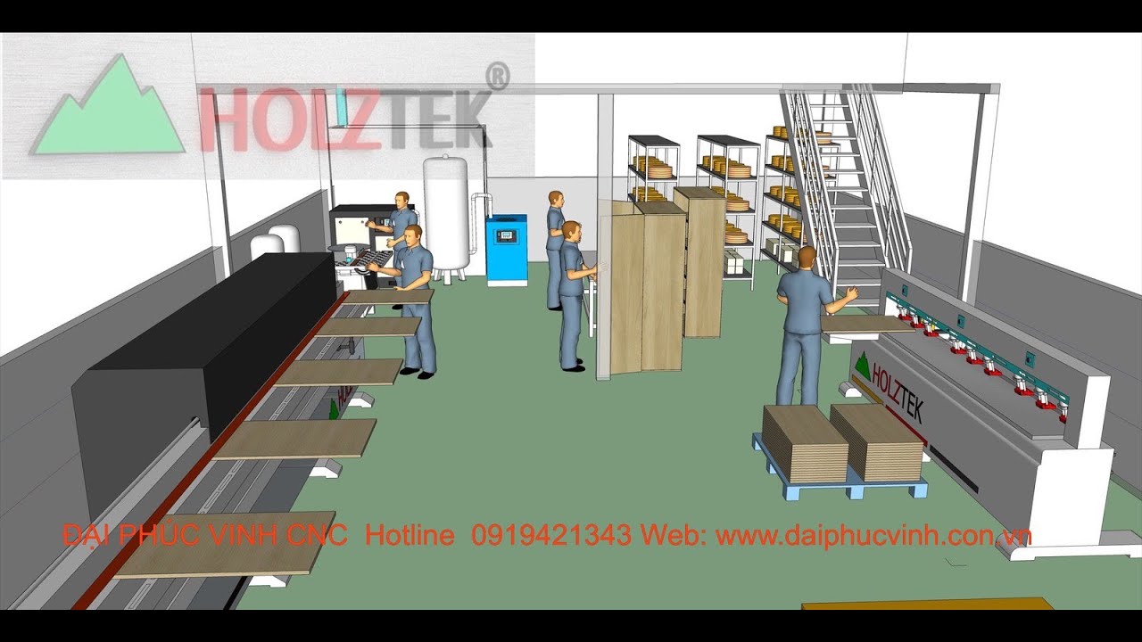 Cách Setup - Layout Máy Móc Cho một Xưởng Sản Xuất Nội Thất Ván Công ...