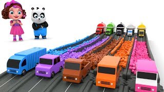 Pinky And Panda Fun Play With Cars And Color Blocks