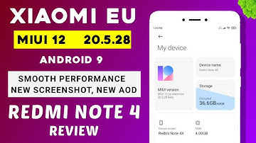 MIUI 12 Xiaomi EU 20.5.28 On Redmi Note 4 | Android 9, New Screenshot, New AOD | Smooth Performances