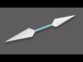 Paper Kunai (Double Edge Version) - How to make paper kunai