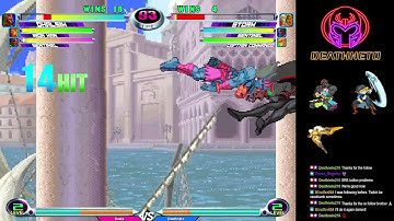 MvC2 Dhalsim unfly wall carry & corner infinite guard break KO to Iron Man combo/GB sequences 8/9/23