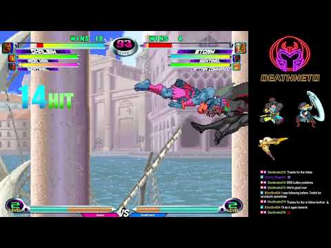 MvC2 Dhalsim unfly wall carry & corner infinite guard break KO to Iron Man combo/GB sequences 8/9/23