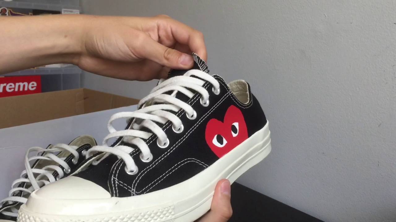 Converse All Star 'Comme Des Garçons Play' Review - YouTube