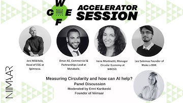 #WCEF2024 Accelerator Session: Measuring Circularity and how can AI help? Organized by Niimaar