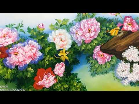 12 Mẫu Tranh Hoa Mẫu Đơn Đẹp Nhất - by Thế Giới Tranh Sơn Dầu