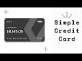 Credit Card UI with depth effect | Show Balance | HTML CSS