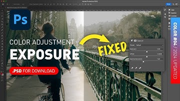Exposure Adjustment Layer + PSD File Demonstrated [Photoshop Color for Beginners]