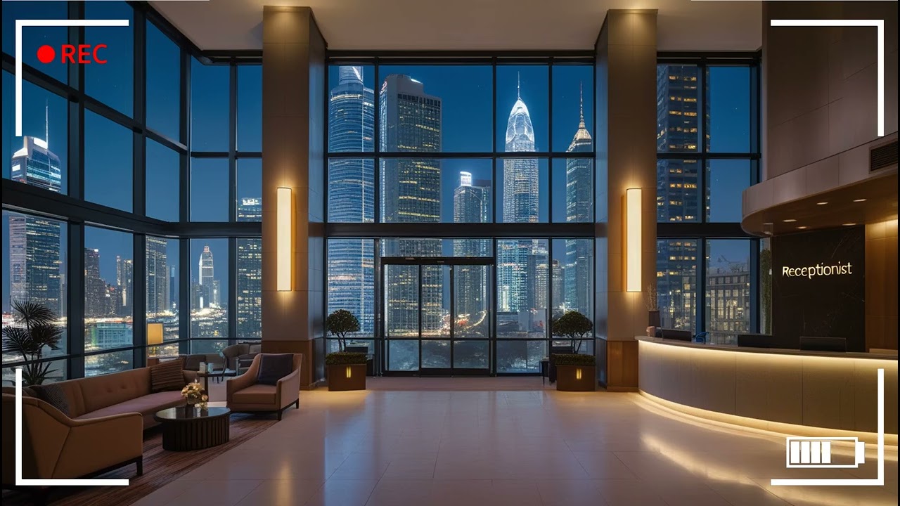 Cinder Harmony | Warm Futuristic Luxury Lobby + Lo-Fi