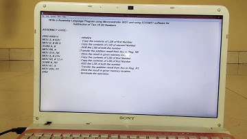 SUBTRACTION OF TWO-16 BIT NUMBERS BY USING EDSIM51 SOFTWARE😊