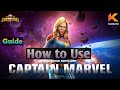 How to Use Captain Marvel |Guide| Marvel Contest of Champions