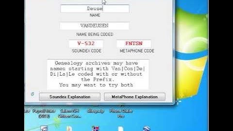 Sensible Solutions Soundex MetaPhone Encoder