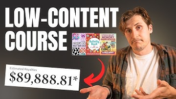 $0-$10,000/Month Low-Content Publishing Course (Amazon KDP)