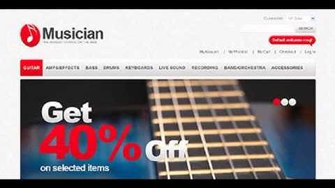 Preview White Magento Music Store Theme by Mercury TMT