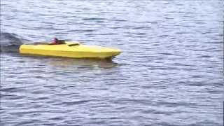 RC Remote controlled 4 foot boat with gas engine! 20 years old.What a toy!