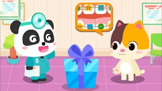 Little Panda Dentist | Care For Little Animals : Fix, Clean, Straighten Teeth | Babybus Games Video