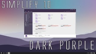 Windows 10 Theme - Simplify 10 Dark Purple screenshot 5