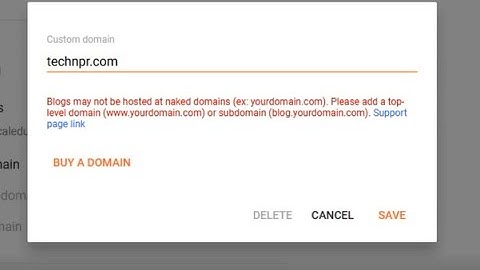 Blogs may not be hosted at naked domains. Pleas add a top level domain.