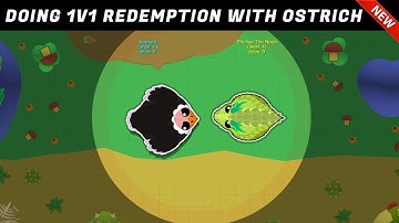 How to do 1v1 REDEMPTION by ANY Animal in Mope.io | Ostrich in 1v1 Redemption |