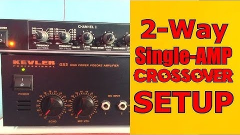 2Way Single-AMPLIFIER CROSSOVER SETUP - Audio Equipment Hacks - Tutorial - Guide