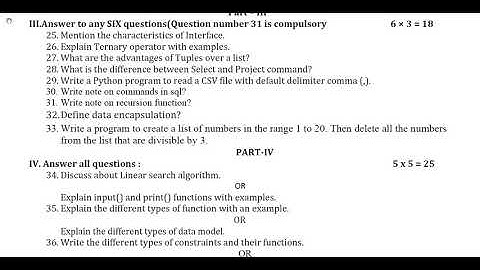 12th Computer Science Half Yearly Model Question Paper 2019-20 | Namakkal District | English Medium