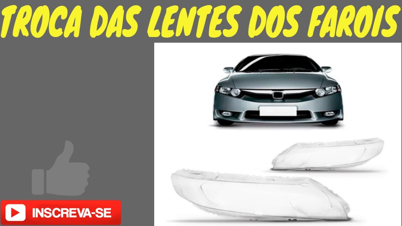Faróis do honda civic