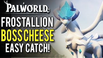 Palworld - HOW TO CHEESE FROSTALLION! Easy Catch Exploit!