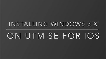 Installing Windows 3.x on UTM SE for iOS