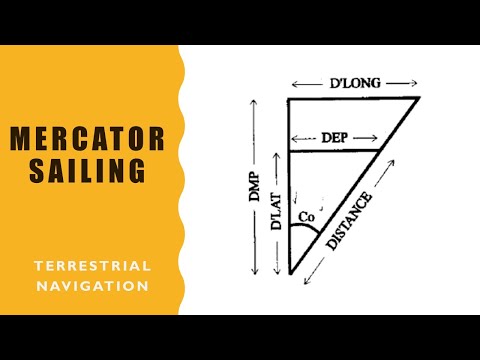 How to solve Mercator sailing calculations? Finding course, distance or position arrived?