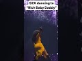 SZA dances to Big Sexxy Rich baby Daddy in concert #sza #music #drake #shorts
