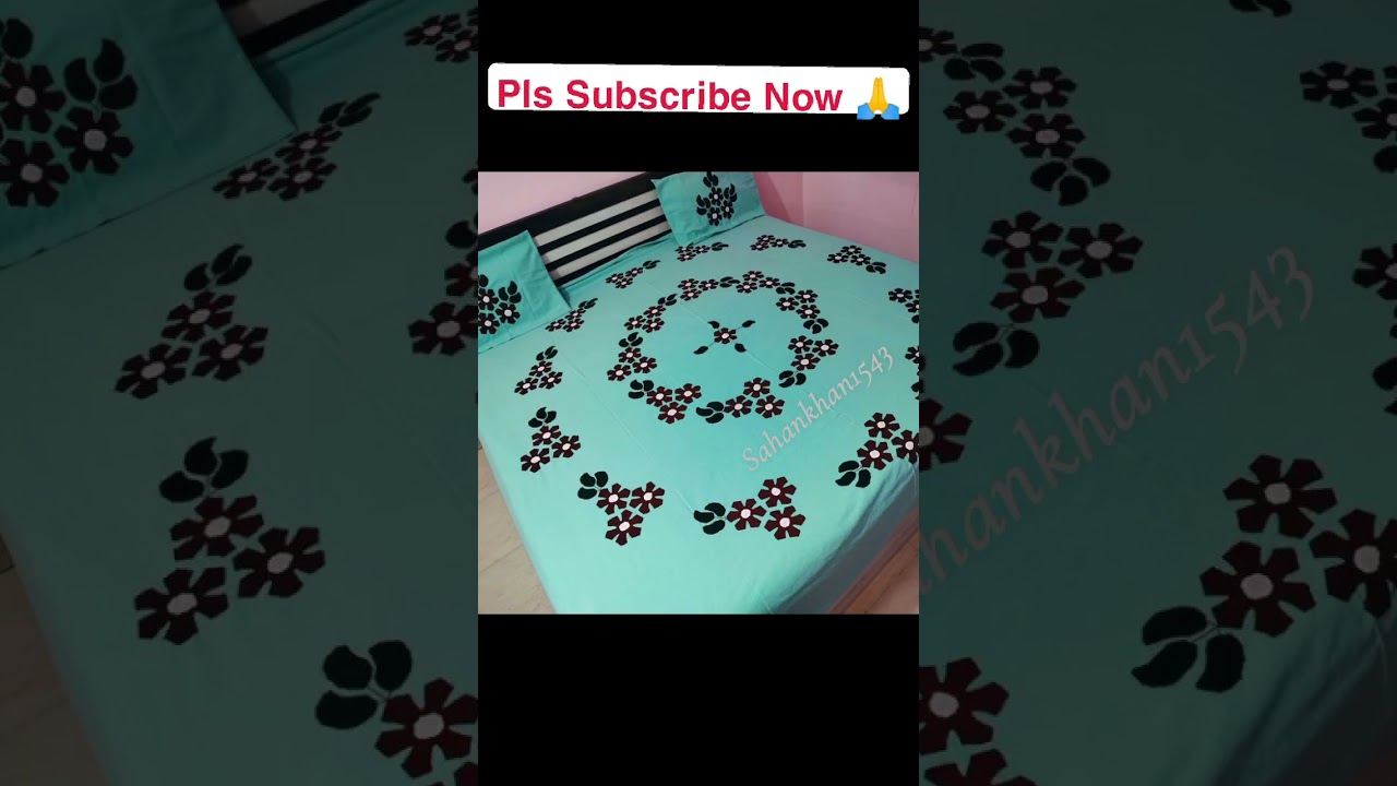 velvet ki bistar design 🤗 chadar ki new design 