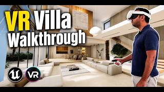 Interactive Villa in VR | Real-Time Furniture & Material Changes | Unreal Engine 5